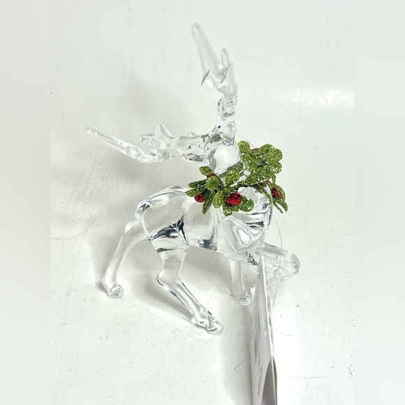 Ganz Kissing Krystals Krystal Mistletoe Reindeer - Picture 3 of 5
